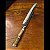 Faca Artesanal Forjada Brutforged 8” em Aço Carbono Cabo em Madeira Torneada com Alpaca - Imagem 6