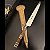 Faca Paysano Forjada em Aço Carbono 10 Polegadas com Cabo em Imbuia, Alpaca e Cobre - Imagem 1