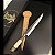 Faca Forjada em Aço Carbono Brutforged 9 Polegadas com Cabo em Canela de Avestruz Torneada, Alpaca e Símbolo do RS - Imagem 5