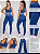 Legging Texturizada Premium Azul Fitness - Imagem 5