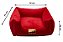 Cama Quadrada para Cachorro ou Gatos Super Luxo Luppet Vermelho Tamanho:M - Imagem 2