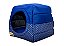 Cama Iglu e Toca Para Cachorro Luppet Luxo Azul Poa Tamanho:G - Imagem 5