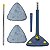 Mop Triangular Rodo Limpeza Giratório Ajustável Retrátil Refil - Imagem 9