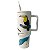 Copo Térmico Alça Canudo Aves Tropicais Aço Inox 1200ml Modelo:C2 - Imagem 1