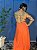 Vestido Longo Miçanga Laranja Único - Imagem 2