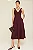 Vestido Midi Alfaiataria com Decote - Imagem 5