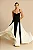 Vestido Longo Black Piano em Linho - Imagem 3