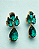 Brinco Realeza Verde Esmeralda - Imagem 2