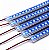 BARRA LED 5054 - 12v - AZUL- 20cm - 3,6w - COM CALHA DE PROTEÇÃO TRANSPARENTE - Imagem 1