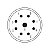 Kit M23 Sinal 9 Contatos - Imagem 2