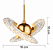 PENDENTE  3000K 4W 18CM ACRÍLICO/METAL DOURADO QD05191 - Imagem 2