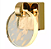 ARANDELA 3000K 5W BIVOLT 13CM METAL E CRISTAL DOURADO DCB02191 - Imagem 1