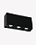 ARANDELA CLESSIDRA 6W 3000K PRETO 88538 - Imagem 1