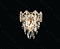 ARANDELA Φ23×27CM E14 METAL DOURADO+CRISTAL TRANSP. DCB06646 - Imagem 1