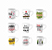 CANECA 290ML CAFÉ SORTIDO D20-290 - Imagem 1