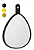 ESPELHO GOTA 29X33CM ESP034 - Imagem 1