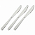 KIT 3 PÇS FACAS LISAS DE MESA EURO HOME FCX90-3 - Imagem 1