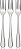 KIT 3 PÇS GARFO P/ SOBREMESA EURO HOME GFS90-3 - Imagem 1