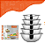 KIT DE 5 TIGELAS SALADEIRA INOX CRS-2938 - Imagem 1