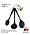 KIT DE SILICONE C/3PÇS (CONCHA/COLHER/ESCUMADEIRA) - Imagem 1