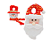 PAPAI NOEL PLUSH 30CM PRA PORTA NS348834 - Imagem 1