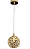 PENDENTE 12CM CRISTAL E METAL DOURADO  DCD00766 - Imagem 1