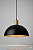 PENDENTE BIA ALUM DOURADO PRETO LISO 813030-08 - Imagem 1