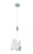 PENDENTE BORBOLETA 3000K 6W BIVOLT 20x20CM METAL e ACRÍLICO CROMADO DCD03283 - Imagem 1