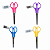 TESOURA ESCOLAR TOM NEON 13CM 104201 - Imagem 1