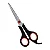 TESOURA BLACK RED 7'' IZ001 - Imagem 2
