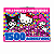 PRACHETA P/ COLORIR COM 1500 ADESIVOS HELLO KITTY - Imagem 4