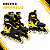 PATINS INLINE KIT PRETO/AMARELO 1438 T 34-37M - Imagem 2