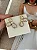 Brinco Folheado a Ouro18K Meia Flor Cravejada 1219 - Imagem 1