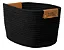 CESTO DE ALGODAO C/ ALCA 35X25X20 3089 PRETO - Imagem 1