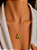 Colar Folheado a Our o18K Ponto de Luz 10 mm Verde 0942167 - Imagem 1