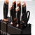 CONJUNTO DE FACAS BLACK MARMORIZADAS 8767 - Imagem 2
