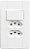 INTERRUPTOR 1 TEC + 2 TOMADAS 10A 2026 - Imagem 1