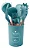 KIT DE UTENSILHOS FLORIDA TURQUESA 6861 - Imagem 1