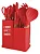 KIT DE UTENSILHOS MONTANA VERMELHA 9432 - Imagem 1