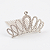 PRESILHA DE CABELO COROA PRATA CB9888-T12602-1 - Imagem 1