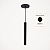 PENDENTE TUBO 30CM HANGING LIGHT/COLGANTE PRETO 7111300-08 - Imagem 4