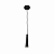 PENDENTE Al TUBE GU10 PRETO LISO 884610-08 - Imagem 1