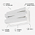 ARANDELA TRAMA RETANGULAR BRANCO FOSCO 40W 1XE27 191125-11 - Imagem 2