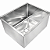 Cuba Industrial em Inox 430 - 50x40x25cm - Imagem 2