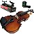 Kit Violino Barth Old Bright 4/4 - Tampo Solido com Estojo Cr + Arco + Breu + Afinador + Espaleira - Imagem 6