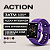 Smartwatch Wearzone Action Gps Alexa 3atm Compatível Strava - roxo escuro E Mesh - Imagem 1