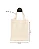 MIni Ecobag Sacolas Ecológicas  13x18 cm (LxA) Ecobag 100% Algodão Cru Lisa - Imagem 1