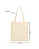 Ecobag Sacolas Ecológicas 27x32 cm (LxA) Ecobag 100% Algodão Cru Lisa - Imagem 1