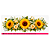 DTF Têxtil Barrado 27x11cm Floral - Imagem 3