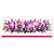 DTF Têxtil Barrado 27x11cm Floral - Imagem 3